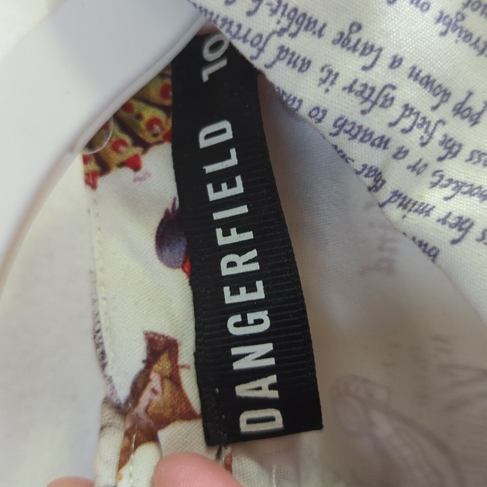 Dangerfield Alice In Wonderland Print Mini Dress - Picture 3 of 6